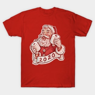 Toilet Paper Santa Claus Christmas 2020 T-Shirt